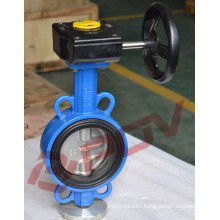 wafer hand lever carbon steel butterfly valve for water